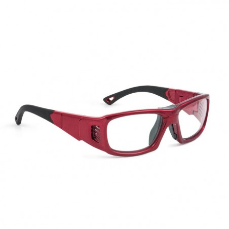 Okulary sportowe do korekcji LEADER ProX M czerwony metalik