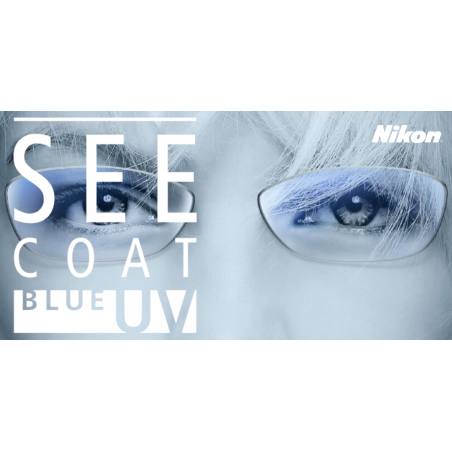 Nikon 1.60 SPH See Coat Blue UV soczewki korekcyjne do okularów z filtrem światła niebieskiego