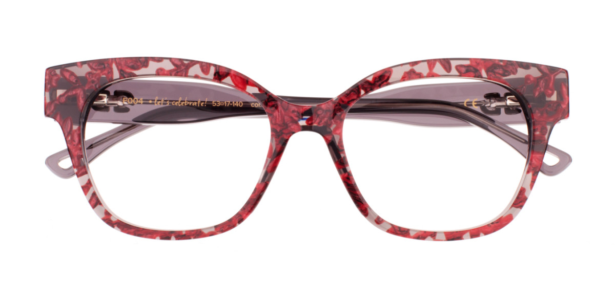 Damskie oprawki do okularów korekcyjnych Dekoptica Frame 004 czerwone