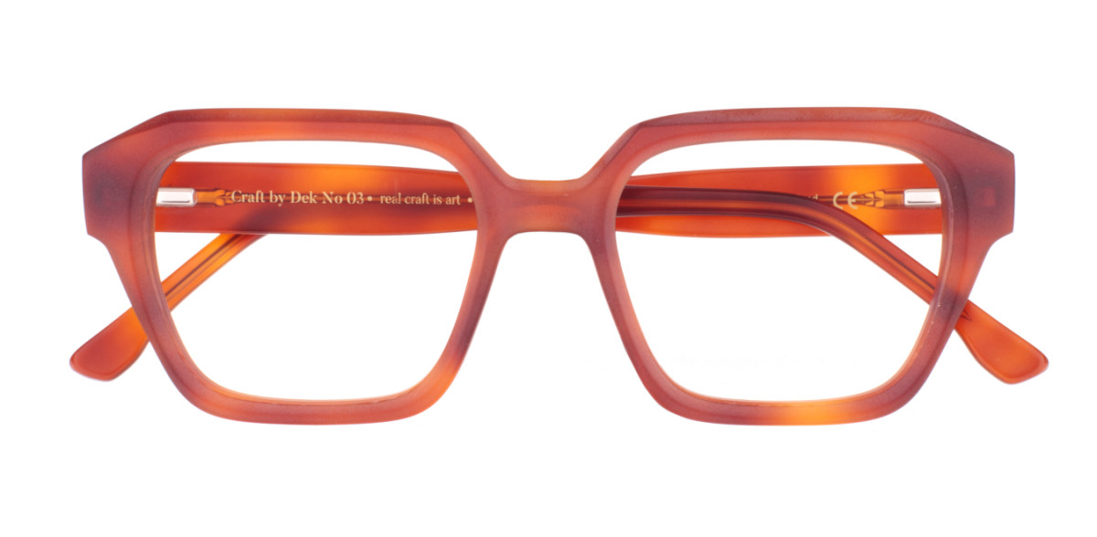 Damskie oprawki do okularów korekcyjnych Dekoptica |Dek craft 003 bursztynowe, rude