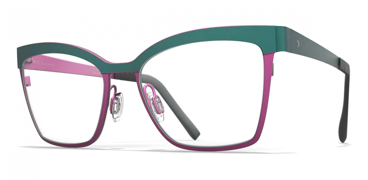 Damskie tytanowe oprawki do okularów korekcyjnych BLACKFIN ROSE HALL BF960 1404