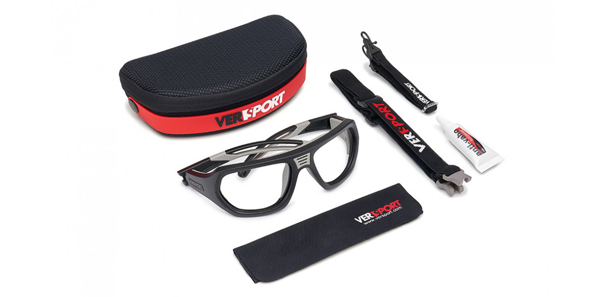 Versport Troy okulary sportowe do korekcji Matte Black | Grey