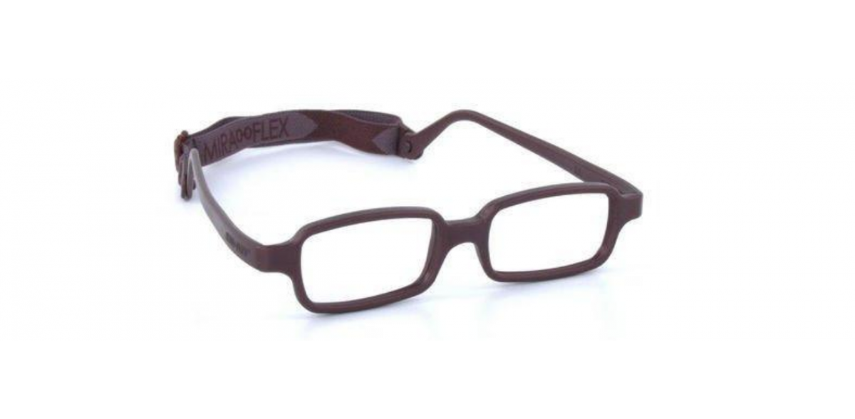 Oprawki do okularów korekcyjnych dla dzieci Miraflex New Baby 4 MM ciemny brązowy