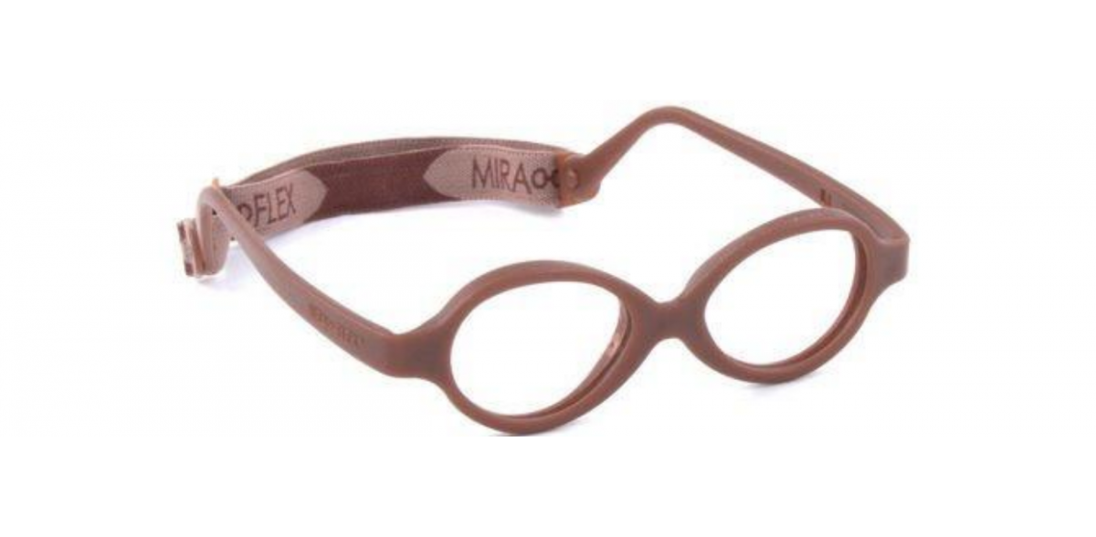 Oprawki do okularów korekcyjnych dla dzieci Miraflex Baby Zero 2 M jasny brązowy
