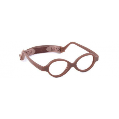 Oprawki do okularów korekcyjnych dla dzieci Miraflex Baby Zero 2 M jasny brązowy